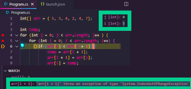 Bubble Sort Index Error 1